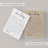 Rustic bridal shower game template by LittleSizzle