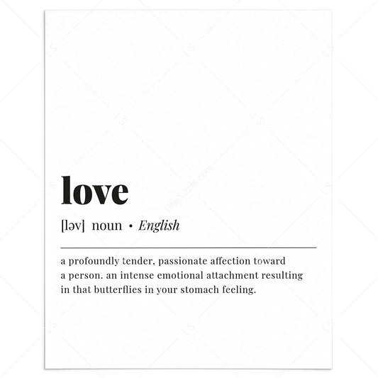 Love Definition Printable by LittleSizzle