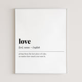 Love Definition Printable Funny by LittleSizzle