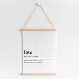 Love Definition Print Funny Instant Download