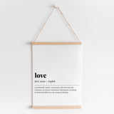 Love Definition Print Instant Download