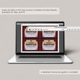 Black and Red Lumberjack Baby Shower Invitation Inserts Printable