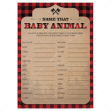 Name that baby animal game for rustic baby shower by LittleSizzle