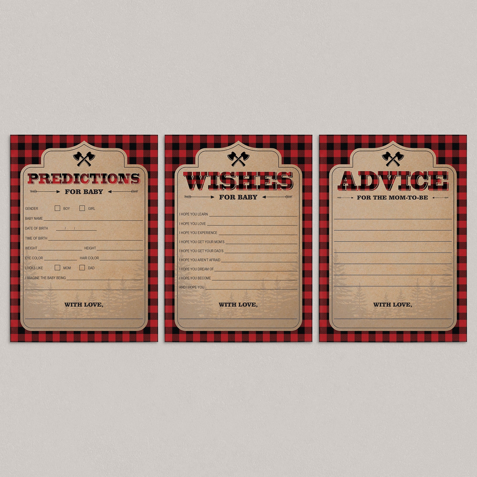 Rustic Baby shower games for a Lumberjack Themed Baby Shower