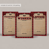 Buffalo Plaid Baby Shower Boy Party Pack Download