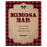 Mimosa Bar table sign for forest party by LittleSizzle
