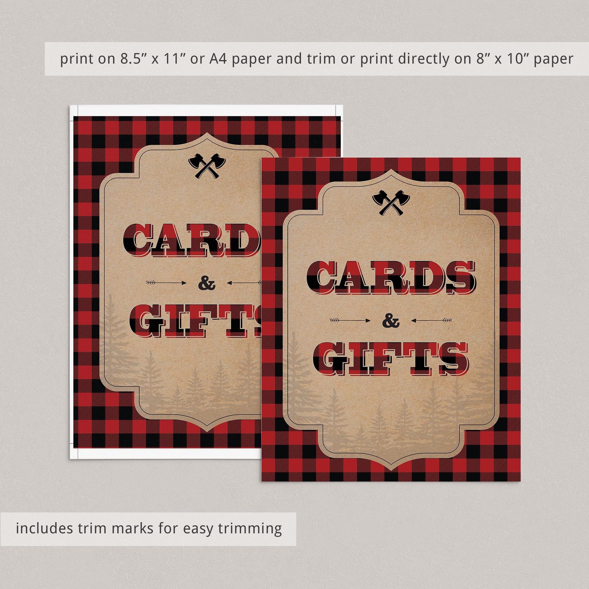 Gift table sign printable instant download by LittleSizzle