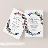 Bohemian Baby Shower Invitation Template