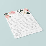 Tropical Bridal Shower Mad Libs Fill In The Blanks Template