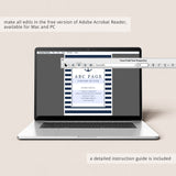 Navy baby shower ABC book game printable by LittleSizzle