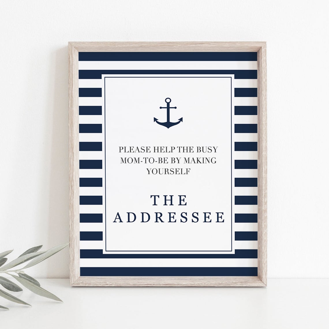 Make yourself the addressee baby shower table sign for boy by LittleSizzle