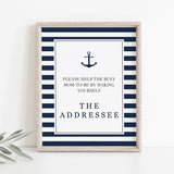 Make yourself the addressee baby shower table sign for boy by LittleSizzle