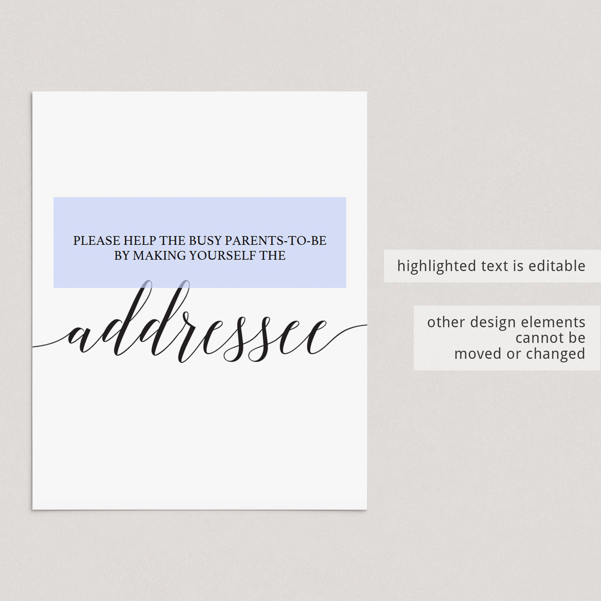 Write your own address on a thank you card by LittleSizzle