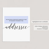 Write your own address on a thank you card by LittleSizzle