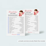 Match The Love Song Game Instant Download