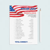 Fourth of July Party Games Bundle Printable & Virtual