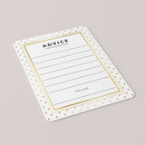 Modern Baby Shower Advice Card for the Mom-To-Be