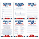 Printable Memorial Day Game Bundle with Red Poppies by LittleSizzle