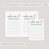 DIY baby shower game cards by LittleSizzle