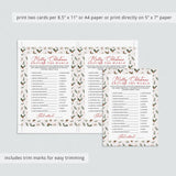 Merry Christmas Around the World Game Printable