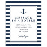 Bridal Shower Guest Book Sign Template Message In A Bottle by LittleSizzle