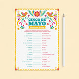 Cinco de Mayo Game Mexican Slang Match Up with Answer Key by LittleSizzle