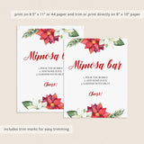 Holiday Bubbly Bar Sign Printable by LittleSizzle