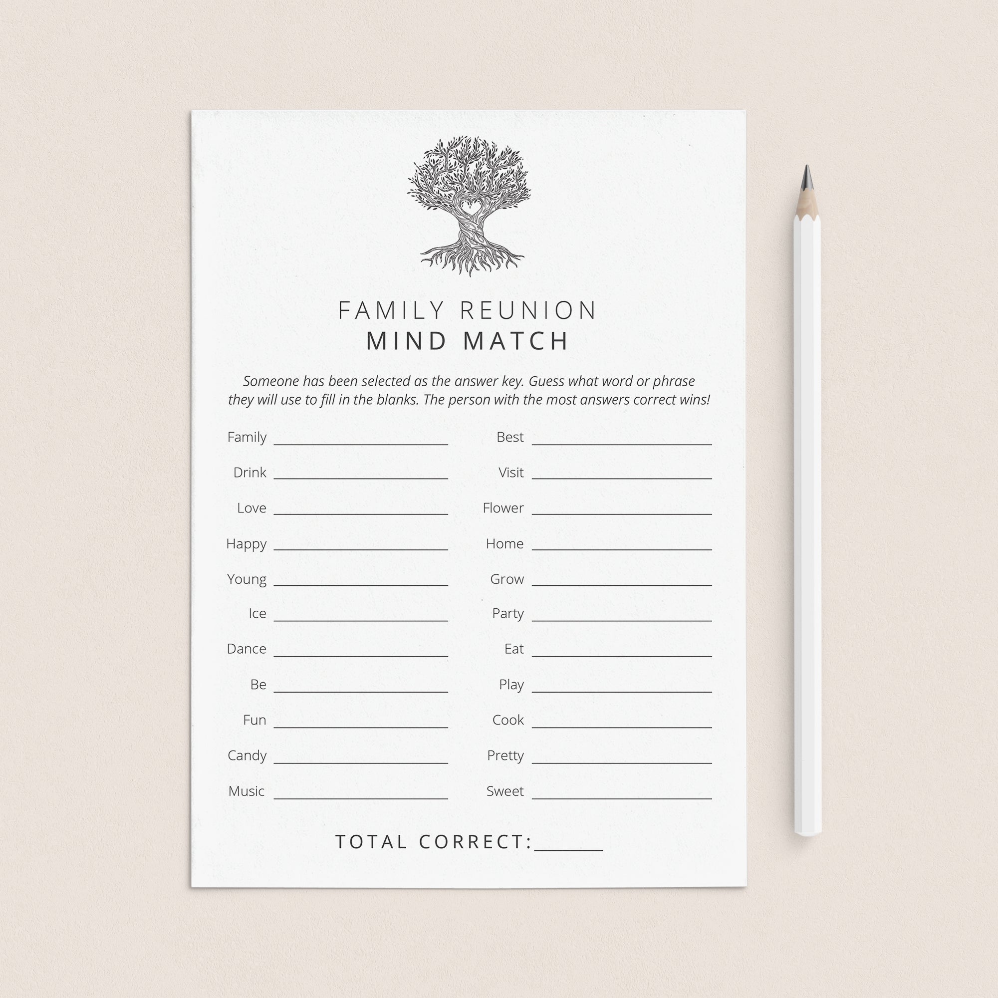 Fun Family Reunion Game for Large Groups by LittleSizzle