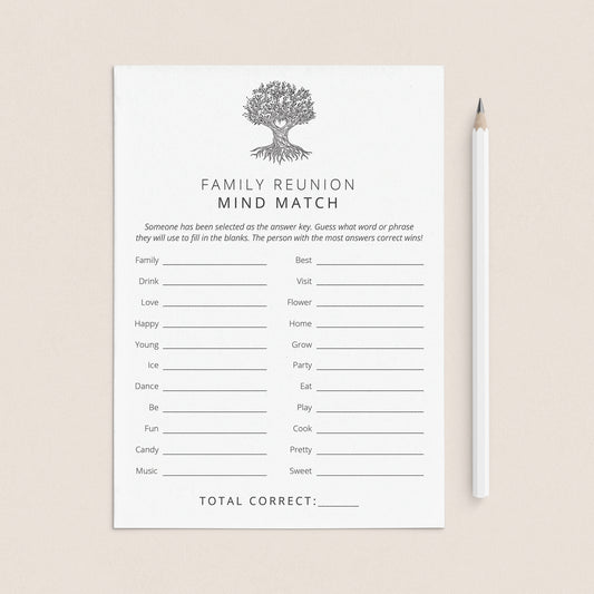 Fun Family Reunion Game for Large Groups by LittleSizzle