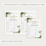 Christmas Icebreaker Game Mind Match Printable