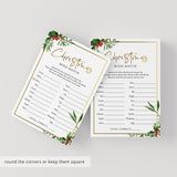 Christmas Icebreaker Game Mind Match Printable