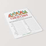 Gnomes Christmas Games for Family Printables