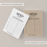 Group Icebreaker Game Mind Match Printable