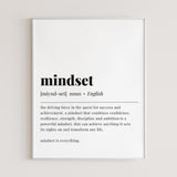 Mindset Definition Print Digital Download by LittleSizzle