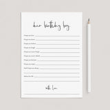 Wishes For The Birthday Boy Cards Printable by LittleSizzle