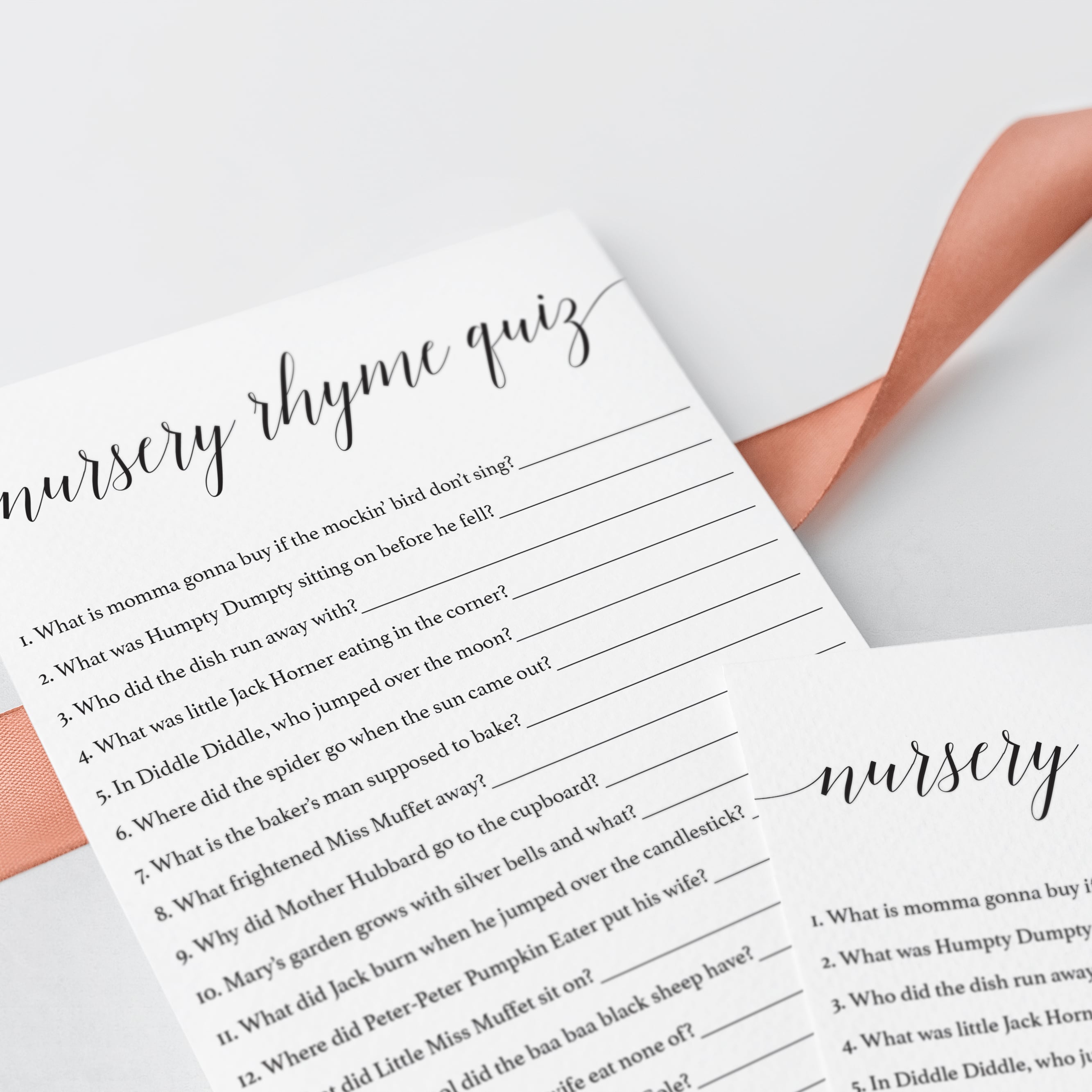 Black and white baby shower games by LittleSizzle