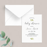 Minimalist Baby Shower Invitation Template by LittleSizzle
