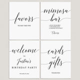 Minimal Birthday Decorations Bundle Printable by LittleSizzle