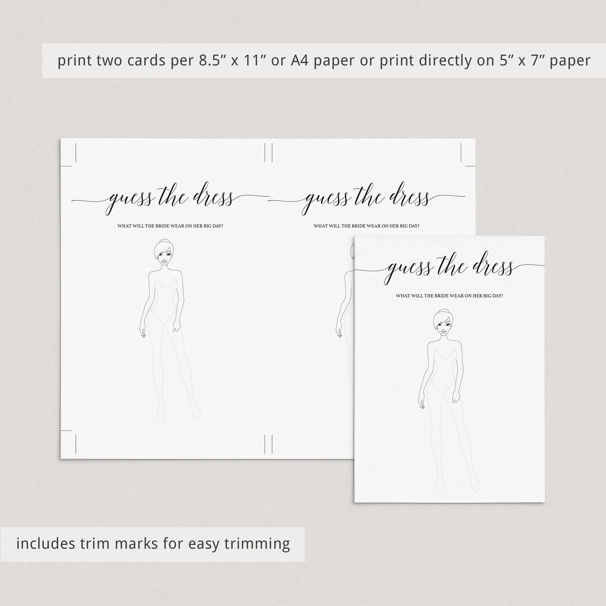 printable bridal shower game cards by LittleSizzle