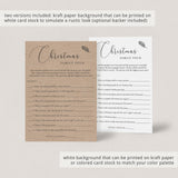 Rustic Christmas Game Family Feud Printable