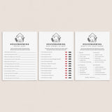 Modern Minimal Housewarming Party Games Printable by LittleSizzle