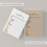 Minimalist Emojis Game for Wedding Shower Printable