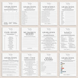 Modern Minimal Graduation Party Games Bundle by LittleSizzle