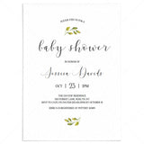 Minimalist Baby Shower Invitation Template by LittleSizzle