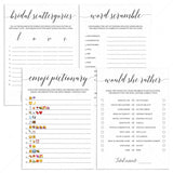 4 Virtual Bridal Shower Games Minimalist by LittleSizzle