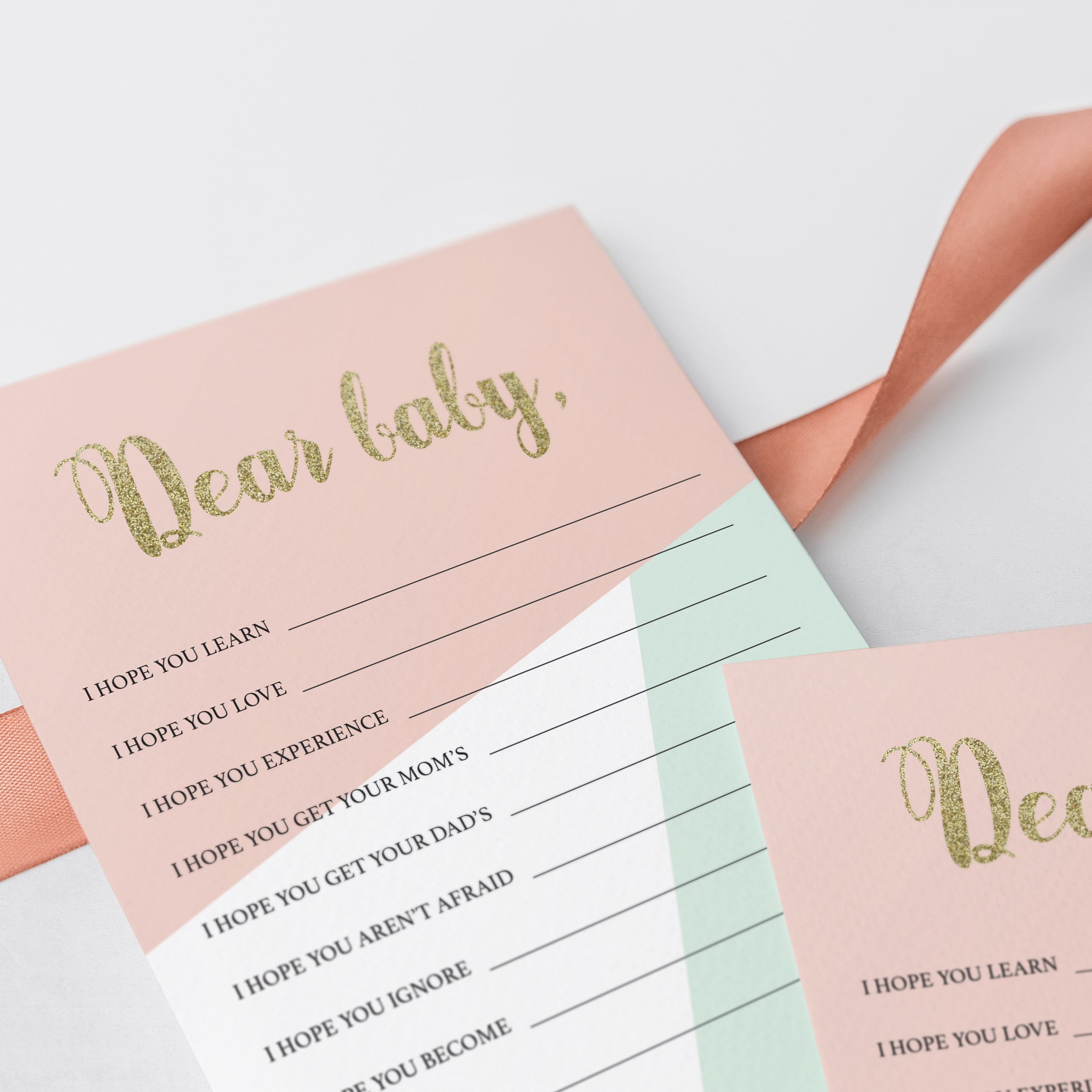 Wishes for new baby girl printable by LittleSizzle