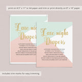 Mint and gold printable baby sprinkle sign by LittleSizzle