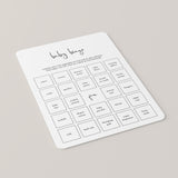 Minimalist Baby Bingo Pre Filled And Blank Cards Printable