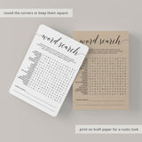 Rustic baby word search game by LittleSizzle