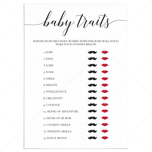 White baby shower games printable by LittleSizzle